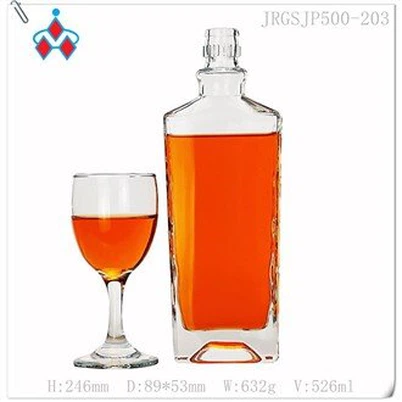 Chai rượu Tequila thủy tinh