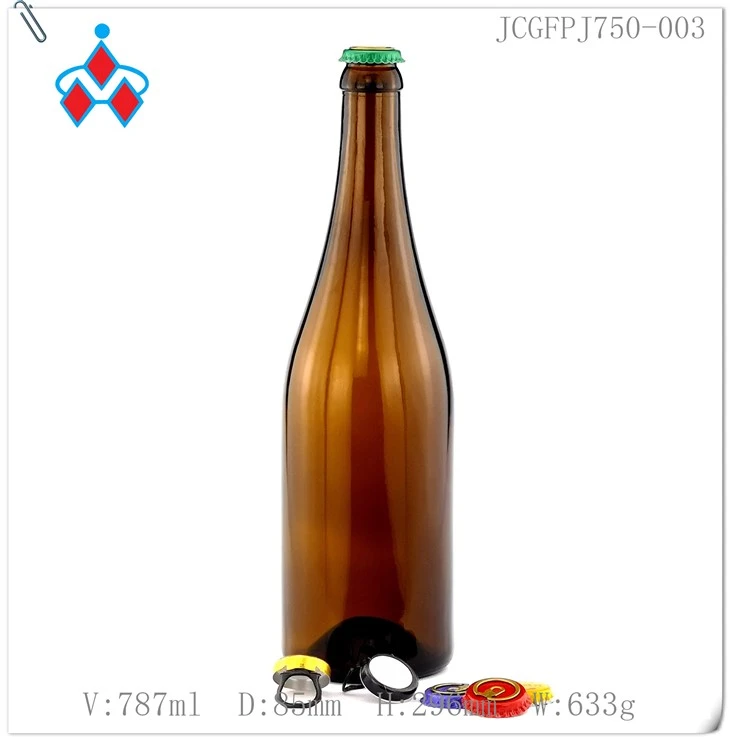 Chai thủy tinh bia hổ phách 750ml