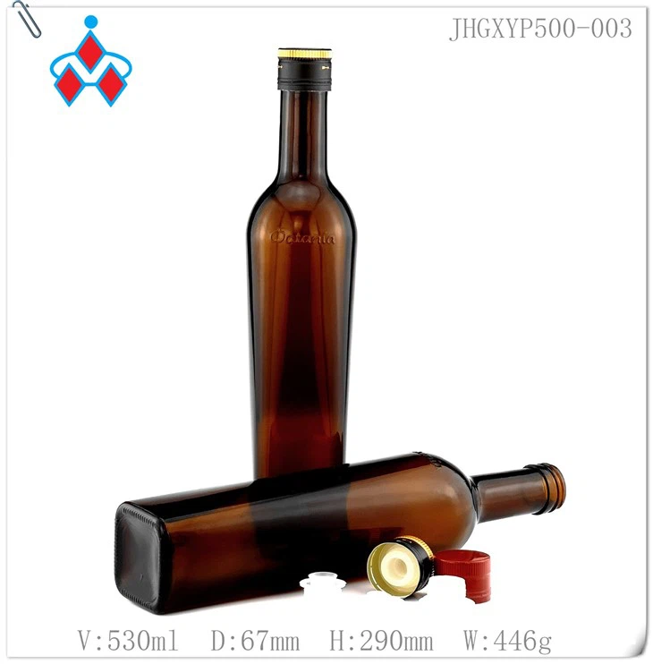 Glass Olive Oil Bottle 500ml factory